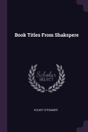 Book Titles From Shakspere