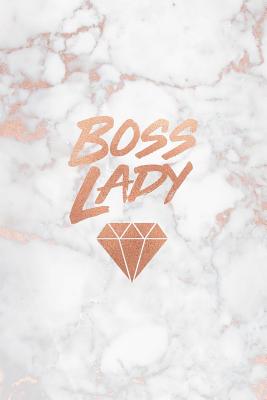Boss Lady: Rose Gold and Marble Notebook College Ruled Journal for Women 6x9 Journal - 120 Pages - Paperlush Press