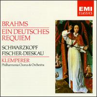 Brahms: Ein deutsches Requiem - Dietrich Fischer-Dieskau (baritone); Elisabeth Schwarzkopf (soprano); Philharmonia Orchestra; Otto Klemperer (conductor)