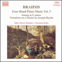 Brahms: Four Hand Piano Music, Vol. 3 - Christian Kohn (piano); Silke-Thora Matthies (piano)