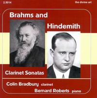 Brahms, Hindemith: Clarinet Sonatas - Bernard Roberts (piano); Colin Bradbury (clarinet)
