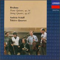 Brahms: Piano Quintet, Op. 34; String Quartet, Op. 67 - Andras Fejer (cello); Andrs Schiff (piano); Gabor Ormai (viola); Gabor Takcs-Nagy (violin); Kroly Schranz (violin);...