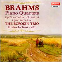 Brahms: The Three Piano Quartets - Borodin Trio (strings); Luba Edlina (violin); Rivka Golani (viola); Rostislav Dubinsky (violin); Yuli Turovsky (cello)