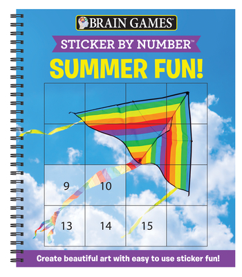 Brain Games - Sticker by Number: Summer Fun! (Easy - Square Stickers): Create Beautiful Art with Easy to Use Sticker Fun! - Publications International Ltd, and New Seasons, and Brain Games