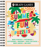 Brain Games - Summer Fun Puzzles (#3): Word Searches, Crosswords, Cryptograms, Anagrams, Mind Stretchers, Word Ladders, and More! Volume 3