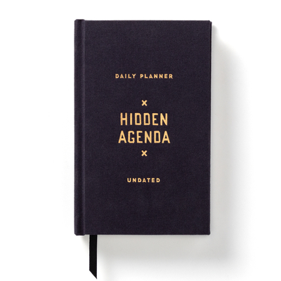 Brass Monkey Hidden Agenda Mini Undated Planner, 4.75? X 7.5? ? Daily Planner With 366 Days (208 Pages)? Random Holidays and Fun Added in? Mini Planner With Bookmark Included - Brass Monkey