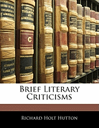 Brief Literary Criticisms