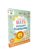 Bright Bee Simple Math Activity Flashcards: Slide Tabs to Reveal Answers, Ages 5& Up