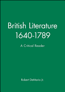 Brit Lit 1640-1789 Crit Rdr P