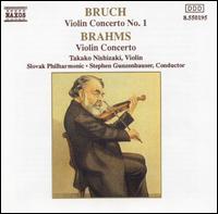Bruch, Brahms: Violin Concertos - Takako Nishizaki (violin); Slovak Philharmonic Orchestra; Stephen Gunzenhauser (conductor)