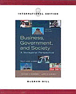 Business, Government, and Society: A Managerial Perspective