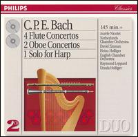 C.P.E. Bach: Flute Concertos; Oboe Concertos; Harp Solo - Aurle Nicolet (flute); English Chamber Orchestra (chamber ensemble); Rama Jucker (cello); Ursula Holliger (harp);...