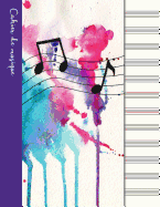 Cahier de musique: Cahier de partitions - Couverture violette