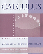 Calculus, Student Solutions Manual: Single Variable