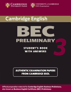Cambridge BEC Preliminary 3: Student's Book with Answers