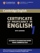 Cambridge Certificate of Proficiency in English 1 Student's Book with Answers: Examination Papers from the University of Cambridge Local Examinations Syndicate
