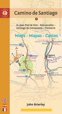 Camino de Santiago Maps - Mapas - Cartes: St. Jean Pied de Port - Roncesvalles - Santiago de Compostela - Finisterre - Brierley, John