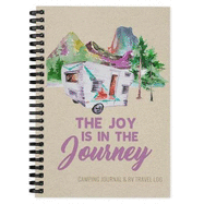 Camping Journal & RV Travel Logbook, Purple Vintage Camper: Campsite Caravan Holiday Record & Adventure Travel Notebook