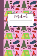 Camping themed Notebook For Mothers: Notepad For Women Who Love to Camp