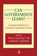 Can Governments Learn?: Comparative Perspectives on Evaluation and Organizational Learning