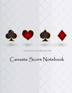 Canasta Score Notebook: Canasta Game Record Keeper Book Card, Sheet has space to record, Score pad contains 100 sheets, Size 8.5 x 11 Inch