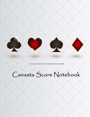 Canasta Score Notebook: Canasta Game Record Keeper Book Card, Sheet has space to record, Score pad contains 100 sheets, Size 8.5 x 11 Inch - Publishing, Narika