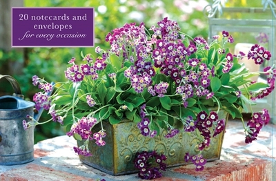 Card Box of 20 Notecards and Envelopes: Primula: A Fabulous Collection of 20 Beautiful Flower Display Cards and Decorative Envelopes. - Peony Press