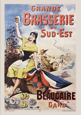 Carnet lign?: Grande brasserie du Sud-Est, affiche, 1890 - Sans Auteur