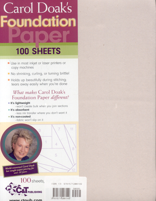 Carol Doak's Foundation Paper - Doak, Carol