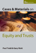 Cases and Materials on Equity and Trusts