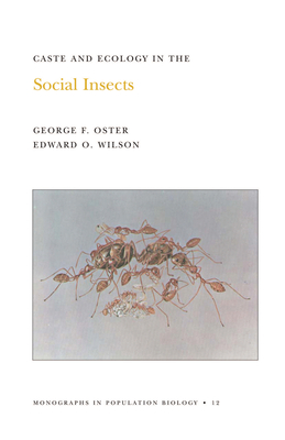 Caste and Ecology in the Social Insects - Oster, George F, and Wilson, Edward O