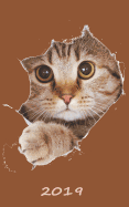 Cat Daily Planner 2019: Small Calendar Journal & Notebook