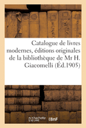 Catalogue de livres modernes, ouvrages enrichis d'aquarelles, ?ditions originales