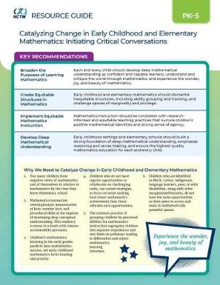 Catalyzing Change in Early Childhood and Elementary Mathematics: Initiating Critical Conversations Resource Guide - National Council of Teachers of Mathematics