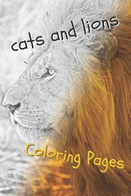 Cats and Lions Coloring Pages: Beautiful Landscapes Coloring Pages, Book, Sheets, Drawings - Pages, Coloring