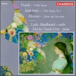 Cesar Franck: Violin Sonata; Camille Saint-Sans: Violin Sonata No. 1; Olivier Messiaen: Theme and Variations