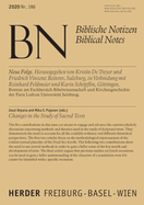 Changes in the Study of Sacred Texts: Biblische Notizen Band 186