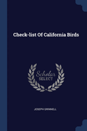 Check-list Of California Birds