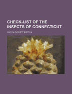 Check-List of the Insects of Connecticut