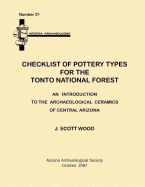 Checklist of Pottery Types for the Tonto National Forest: Arizona Archaeologist No. 21