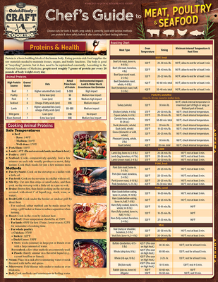 Chef's Guide to Meat, Poultry & Seafood: A Quickstudy Laminated Reference - Grathwol, Kathleen, PH D