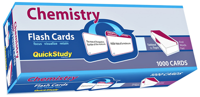 Chemistry Flash Cards - Drucker, Lisa (Editor), and Barcharts (Creator), and Hauer, Joe (Producer)