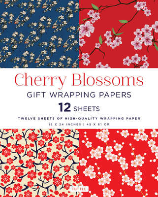 Cherry Blossoms Gift Wrapping Papers - 12 Sheets: 18 X 24 Inch (45 X 61 CM) Wrapping Paper - Tuttle Studio (Editor)