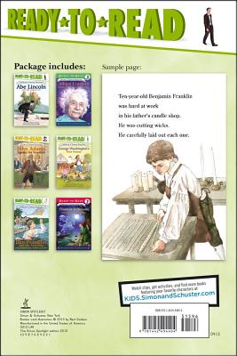 Childhood of Famous Americans Ready-To-Read Value Pack: Abe Lincoln and the Muddy Pig; Albert Einstein; John Adams Speaks for Freedom; George Washington's First Victory; Ben Franklin and His First Kite; Thomas Jefferson and the Ghostriders - 