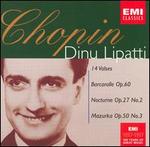 Chopin: 14 Valses; Barcarolle Op. 60; Nocturne Op. 27 No. 2; Mazurka Op. 50 No. 3