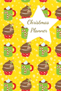 Christmas Planner: Organise your festive shopping, present buying, baking, parties and meals in one handy 6x9 paperback book. Christmas countdown planner. Robin design