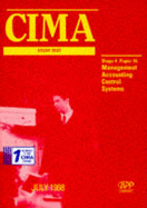 CIMA Study Text: Management Accounting Control Systems