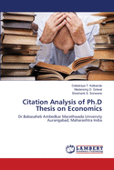 Citation Analysis of PH.D Thesis on Economics