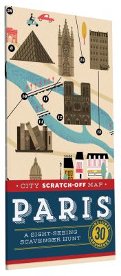 City Scratch-Off Map: Paris: A Sight-Seeing Scavenger Hunt - Henry de Tessan, Christina