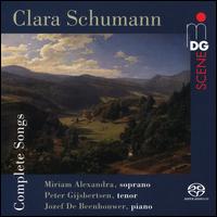 Clara Schumann: Complete Songs - Jozef De Beenhouwer (piano); Miriam Alexandra (soprano); Peter Gijsbertsen (tenor)